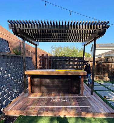 Cedar Decking in Temple City, CA