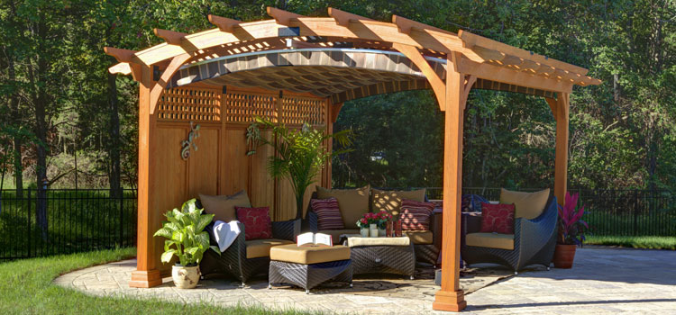 Modern Wood Pergola Installation in Temple City, CA